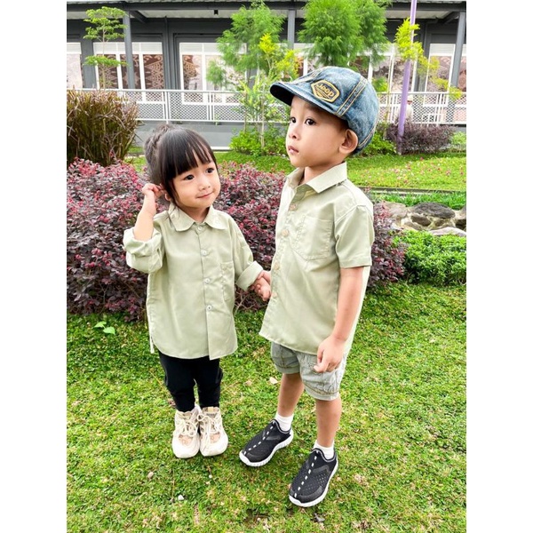 Saoirse's Zeline &amp; Zafran Couple Shirt - kemeja oversize anak perempuan dan kemeja laki-laki pasangan