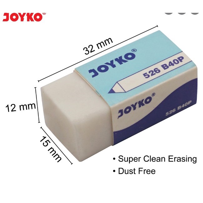

Penghapus Joyko putih ecer
