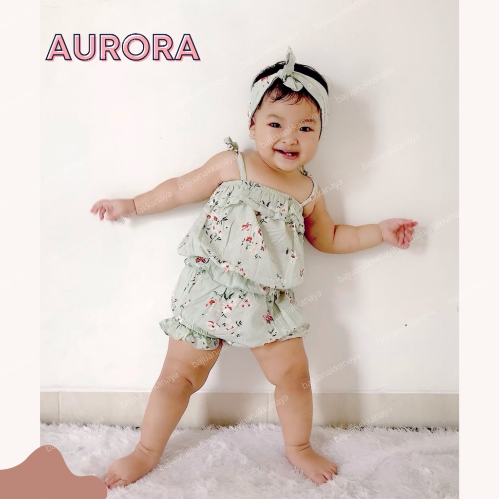 3-15 BLN SETELAN BAYI AURORA FREE HEADBAND Little Koda 3In1 SET (SNI)