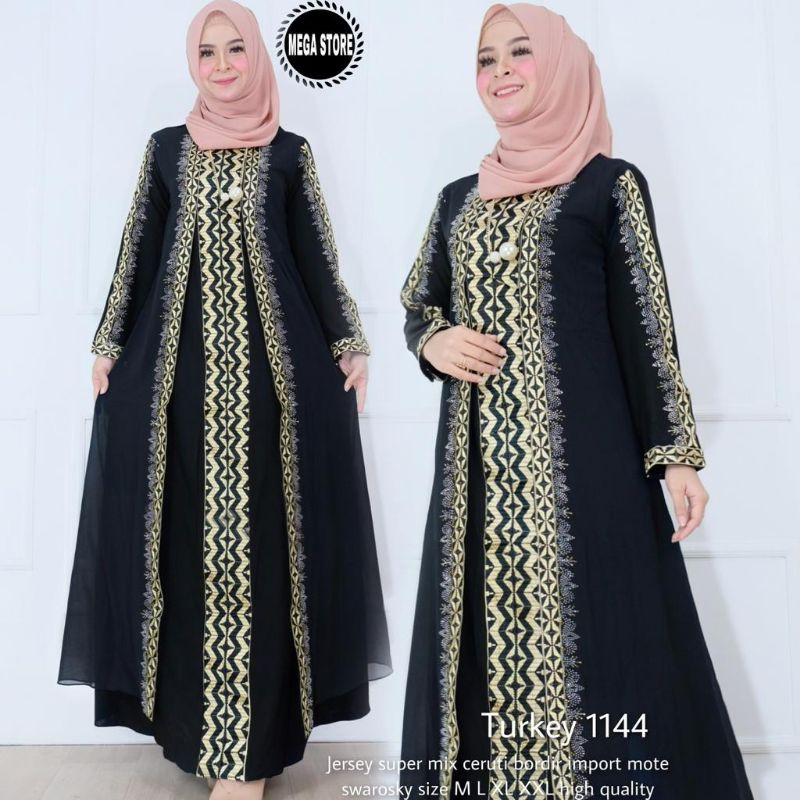 Abaya Hitam - Gamis Arab - Gamis Abaya turkey 1144