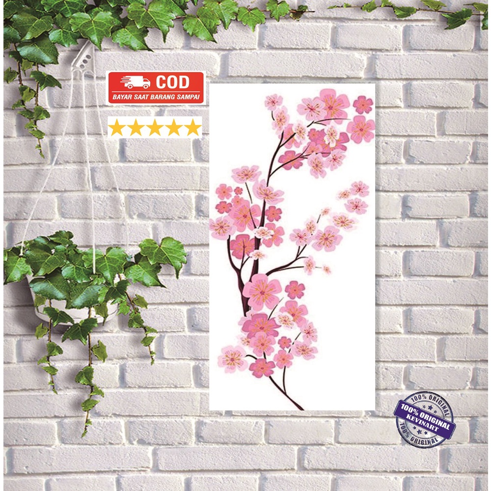 HIASAN DINDING BUNGA SAKURA WALL DECOR MURAH KAYU CUSTOM TERBARU