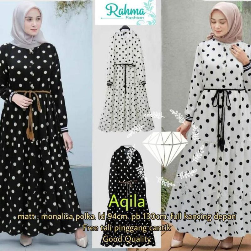 AQILA/FASHION MUSLIM/GAMIS POLKA