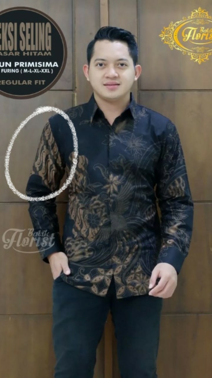 Peksi Seling Kemeja Batik Pria Panjang Full Furing By Batik Florist