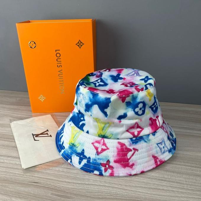 TOPI LV IMPORT / BUCKET HAT LV UNISEX / TOPI LV COLOURFULL / TOPI PRIA - WARNA WARNI