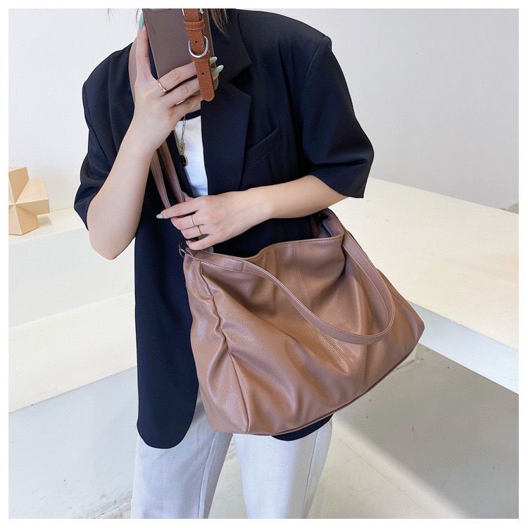 BJ15492 - BLACK/COFFEE/KHAKI/WHITE - TAS WANITA FASHION IMPORT MODIS ELEGAN TERMURAH TERLARIS TERBARU BAGSTORE JAKARTA TAS BATAM EL5492 LT2014 BQ3262 GT1935 JTF9655