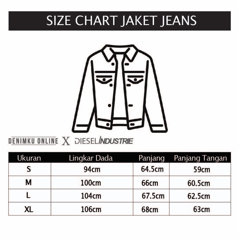HOT DEALS Jacket Jeans Pria Reguler Original DIESEL Stretch- Jaket Jeans Diesel