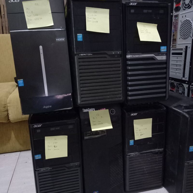 PC CPU core 2 duo Murah ddr3 builtup ACER/Dell/Lenovo/Hp Garansi