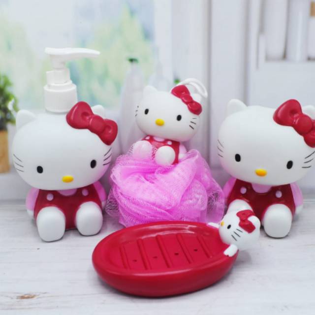 Bathroom Set Karet Hello Kitty Shopee Indonesia