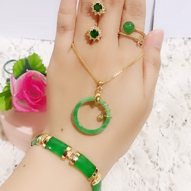set giok asli permata giok gelang giok rantai 88