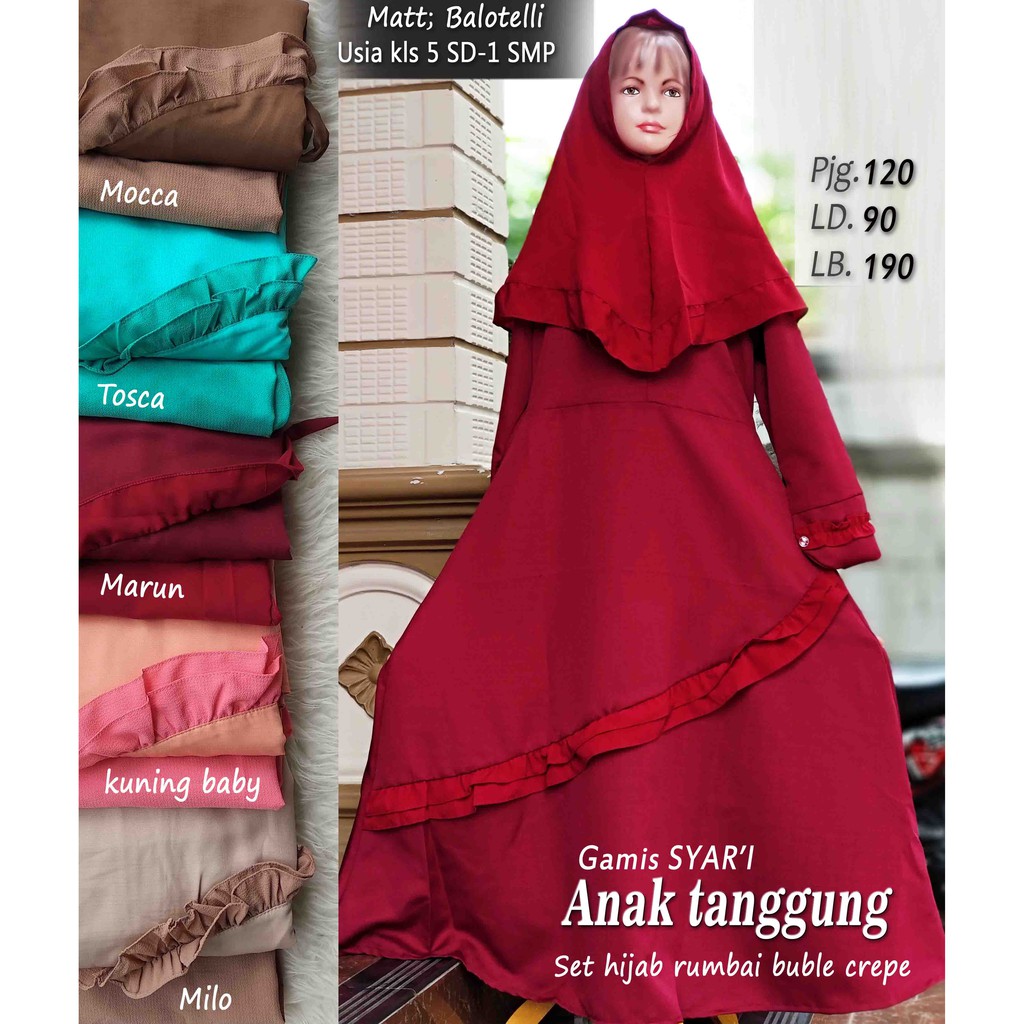 35 Terbaik Untuk Baju  Gamis  Syari Anak  Sd  Imtopsty Turvy