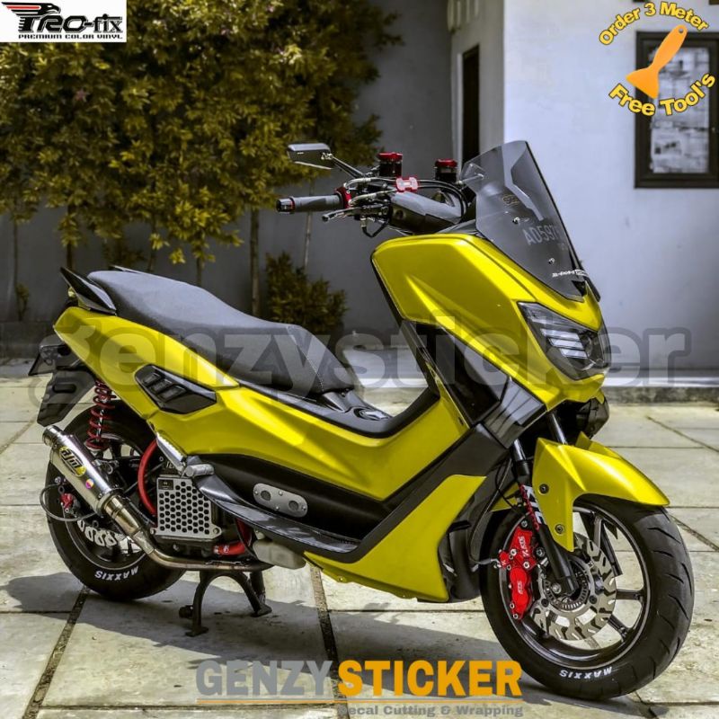 stiker kuning candy skotlet kuning glossy sticker kuning metalik stiker motor kuning emas