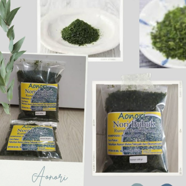 

AONORI 100gram | Ao Nori Bubuk | Taburan Takoyaki | Laver Powder