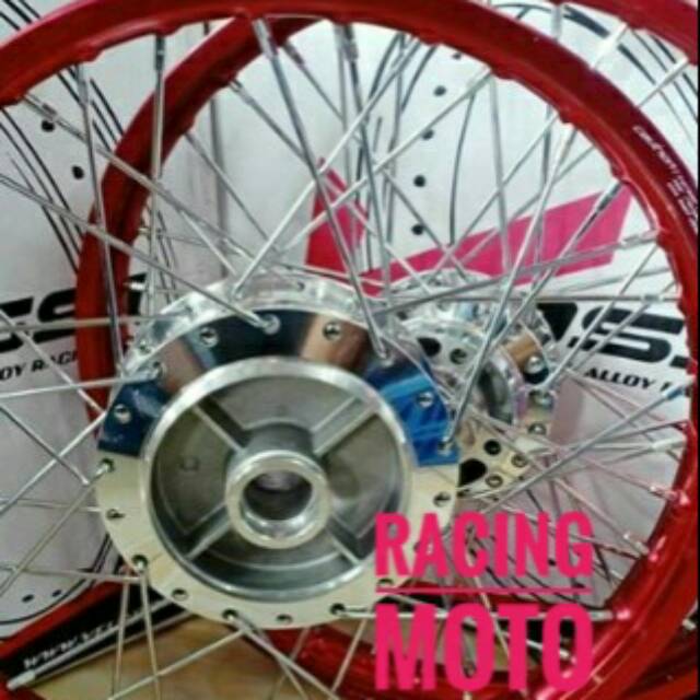 PAKET VELG ROSSI VIXION OLD-VIXION NEW RING17LEBAR140-140 PLUS STEL VELG LENGKAP
