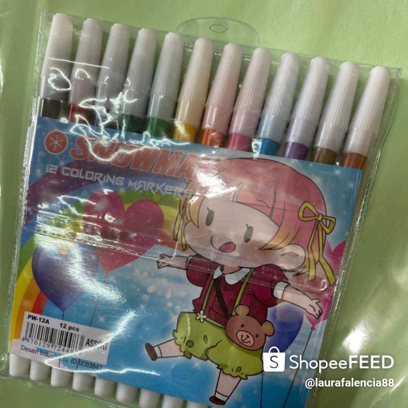 

Spidol 12 warna snowman