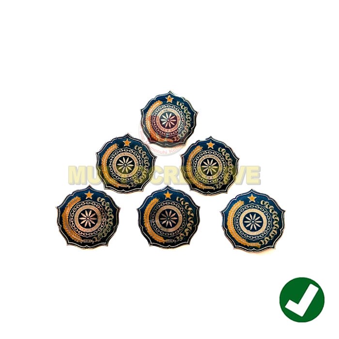 Lencana Logo PKK - Pin Bros Badge PKK Bahan Logam Stainless