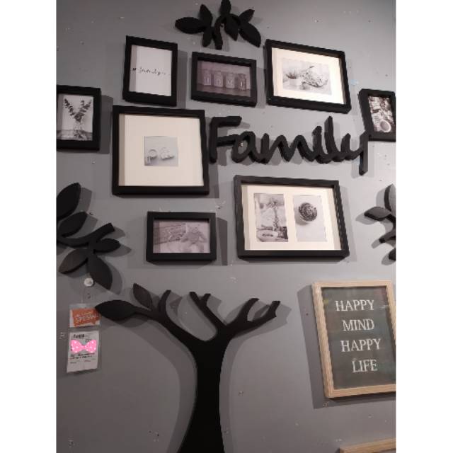 Hiasan Dinding Dekorasi Dinding Frame Set Family Tree Informa Bingkai Foto Set Family Tree Informa Shopee Indonesia