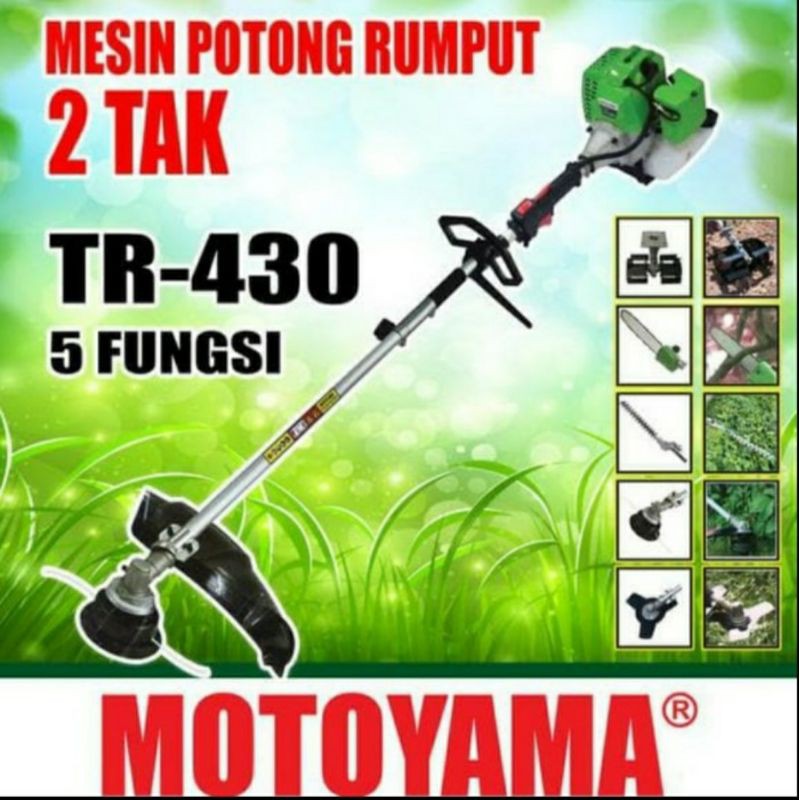 Mesin Potong Rumput Multifungsi 5 Fungsi TR430 Motoyama