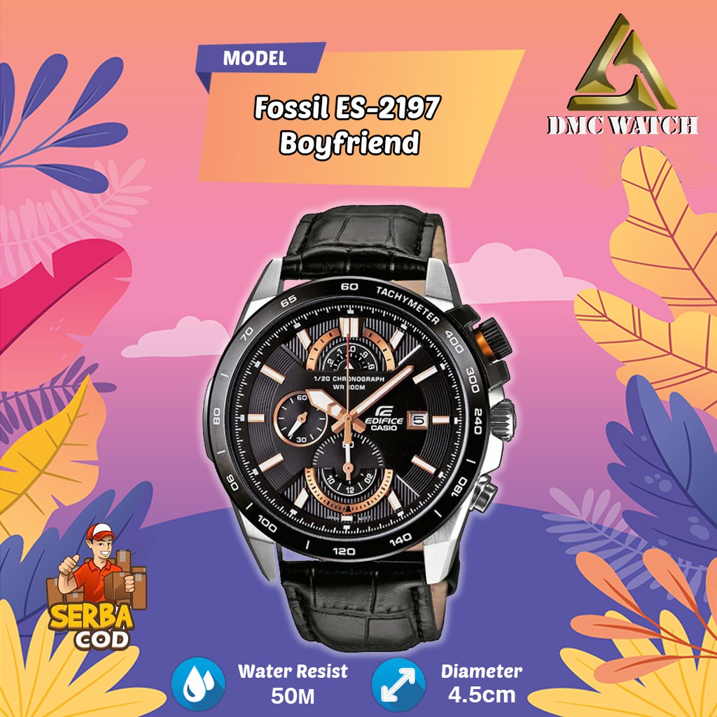Jam Tangan Pria Casio Edifice EFR-520L-1A Black List Gold Original BM