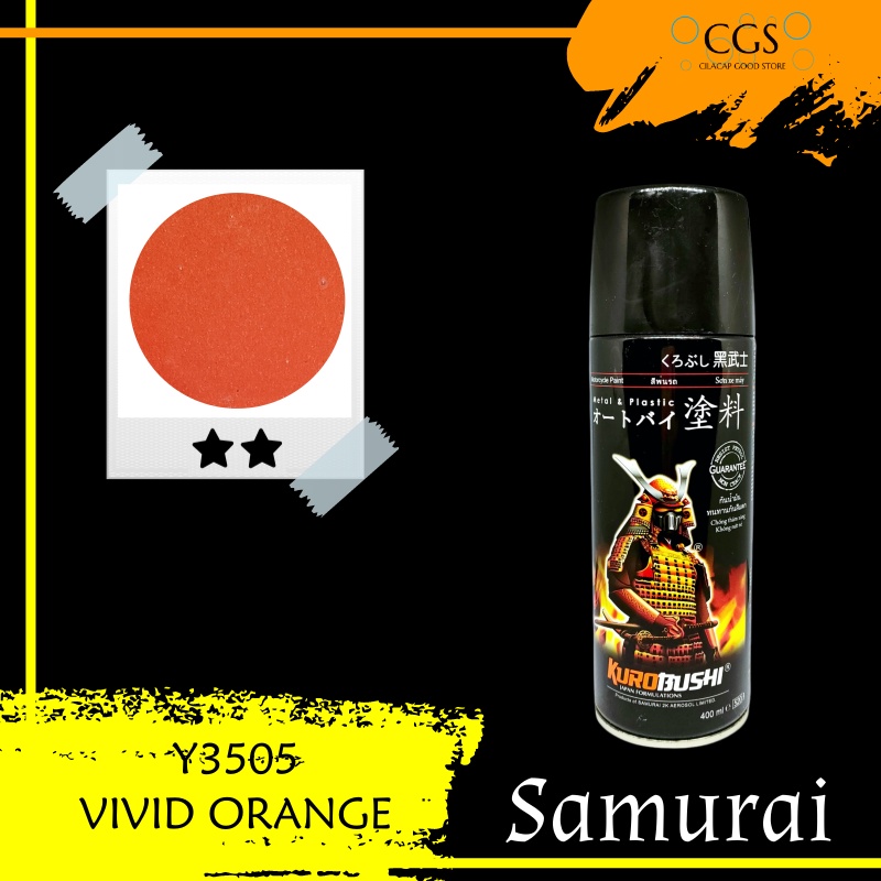 Pilok Samurai VIVID ORANGE Y3505 - pilok samurai orange - samurai y3505 - pilox samurai orange - pil