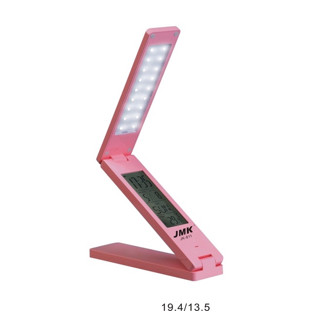 lampu meja belajar LED display plus alarm slim dan flexible JK-811