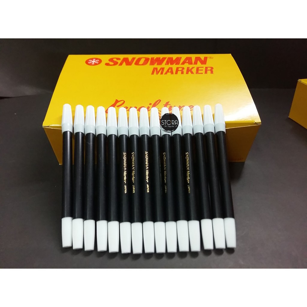 Spidol Snowman Kecil Set Snowman Marker 1 Dus Isi 144pcs