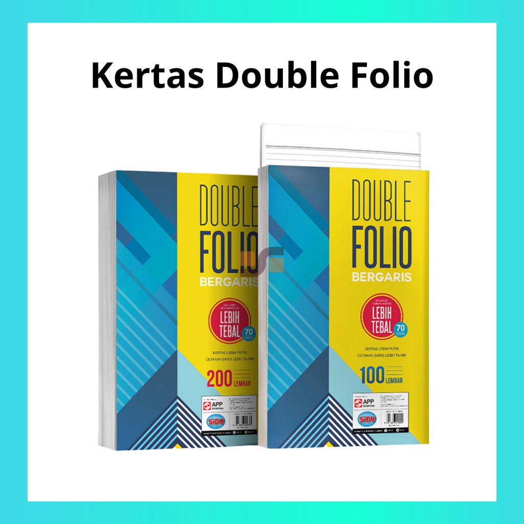 

Kertas Double Folio Bergaris 200 Lembar SiDu - Sinar Dunia
