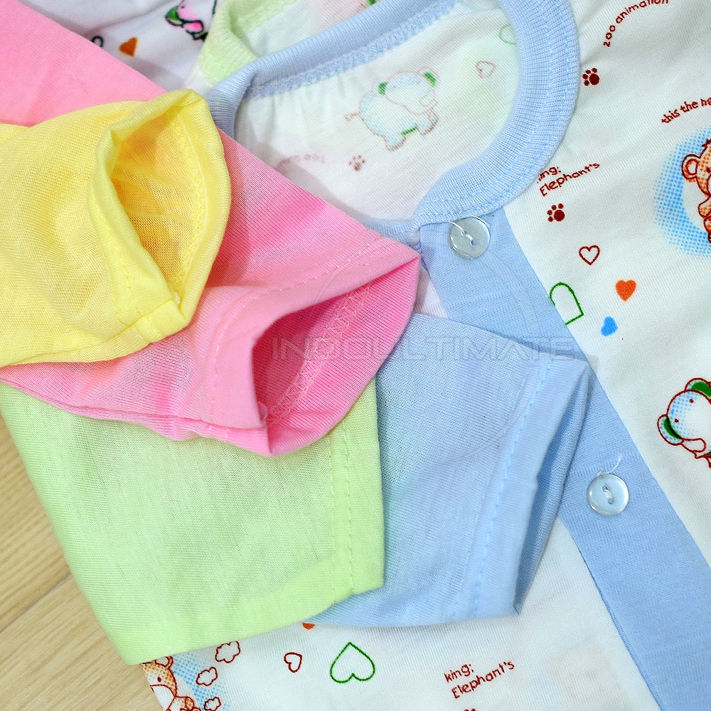 Setelan Baju Panjang + Celana Panjang Bayi (0-6 Bulan) Kualitas SNI Setelan Baju Bayi SBJS-31WD Baju Harian Bayi Baru Lahir Baju Tidur Bayi