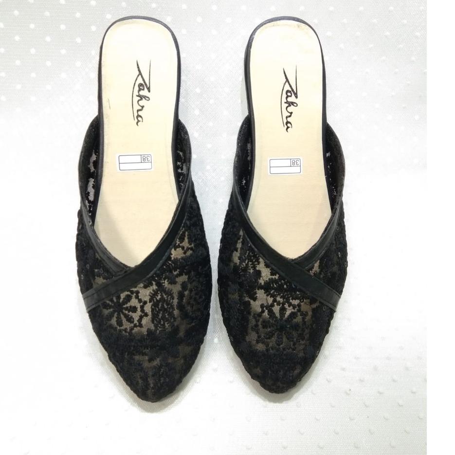 Arlaine- Monroe Flat Sandal [Hitam] [SMD. 860534]