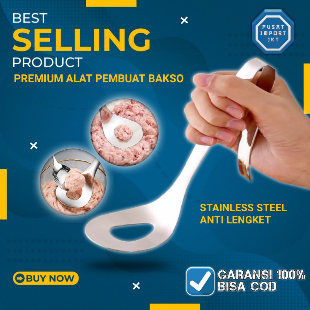 COD Cetakan bakso stainless cetakan bakso alat cetak bakso cetakan pentol sendok bakso