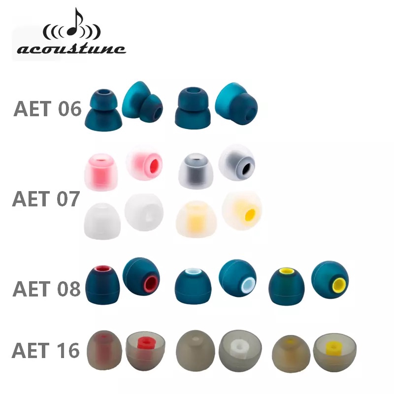 (1 Pair) Acoustune AET06 AET07 AET08 AET16 Genuine Eartips Ear Tips Buds for In Ear earphone IEM earbuds accessories