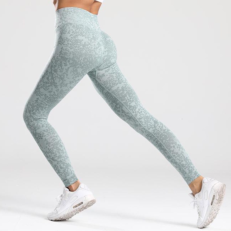 Leon High Waist Leopard Yoga Pants / Celana TikTok Legging - Lanalgona