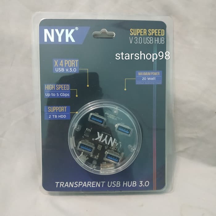 Usb Hub 3.0 Transparent NYK