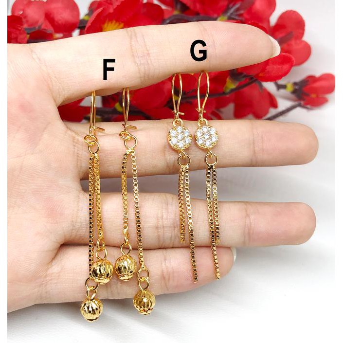 promo Anting Jurai Tassel Panjang Xuping Lapis Emas Kupu Kupu Bola - BE243