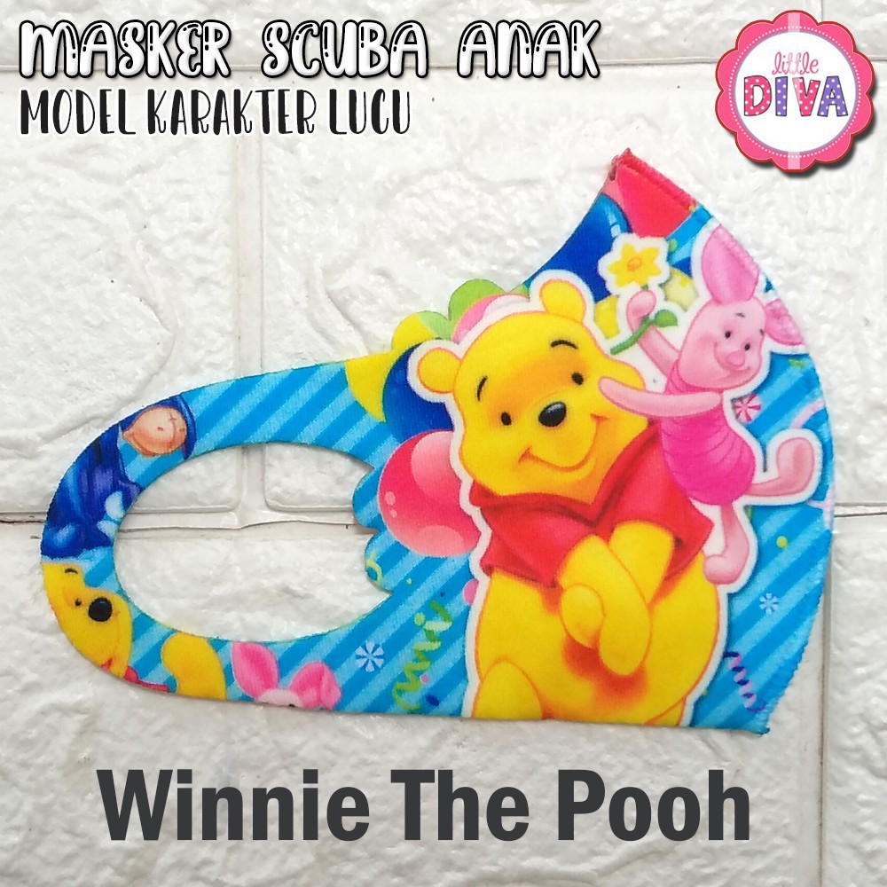 MASKER SCUBA ANAK MOTIF KARAKTER - Untuk Anak Cewek &amp; Cowok