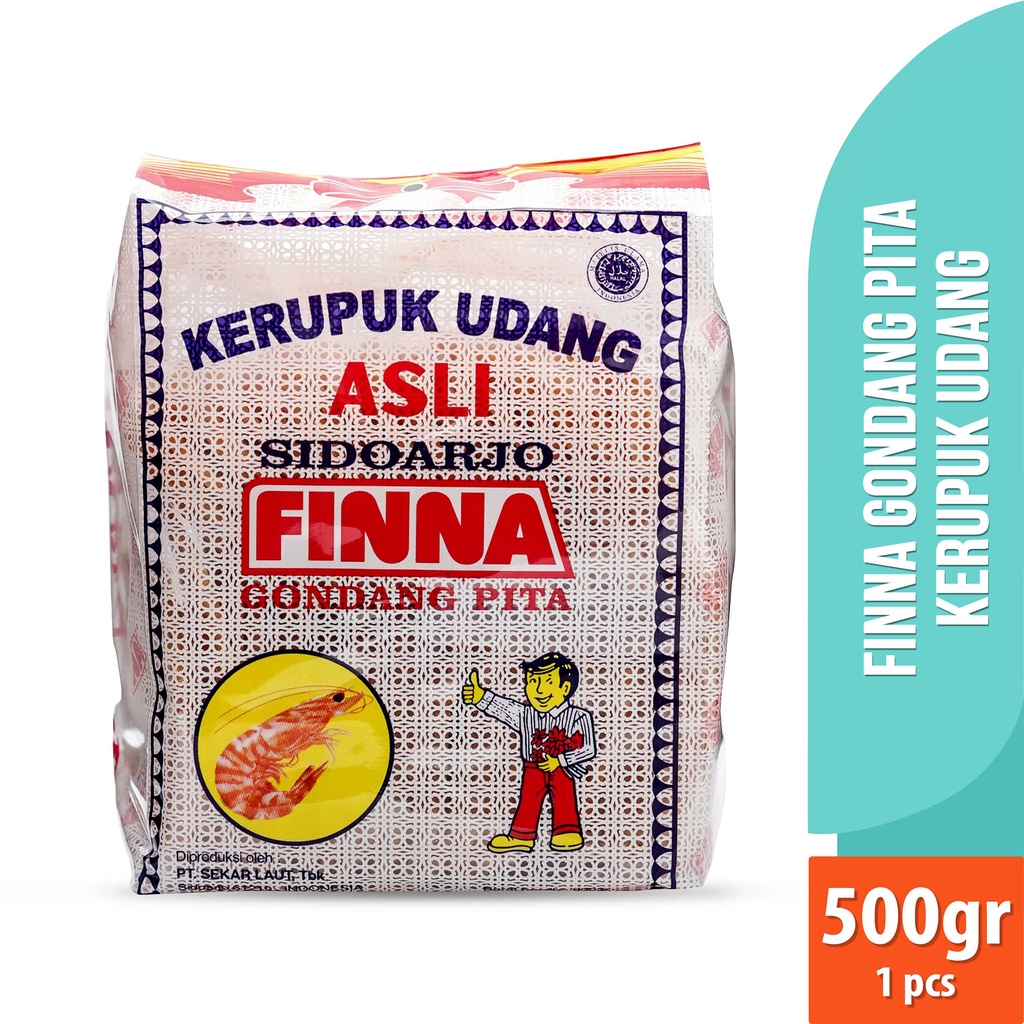 

Finna Gondang Pita Kerupuk Udang 500gr