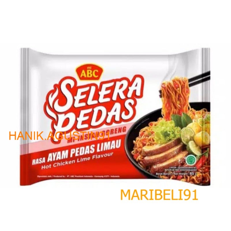 

ABC Selera Ayam Pedas Limau Mie Mi Goreng Instan [70 g] maribeli91