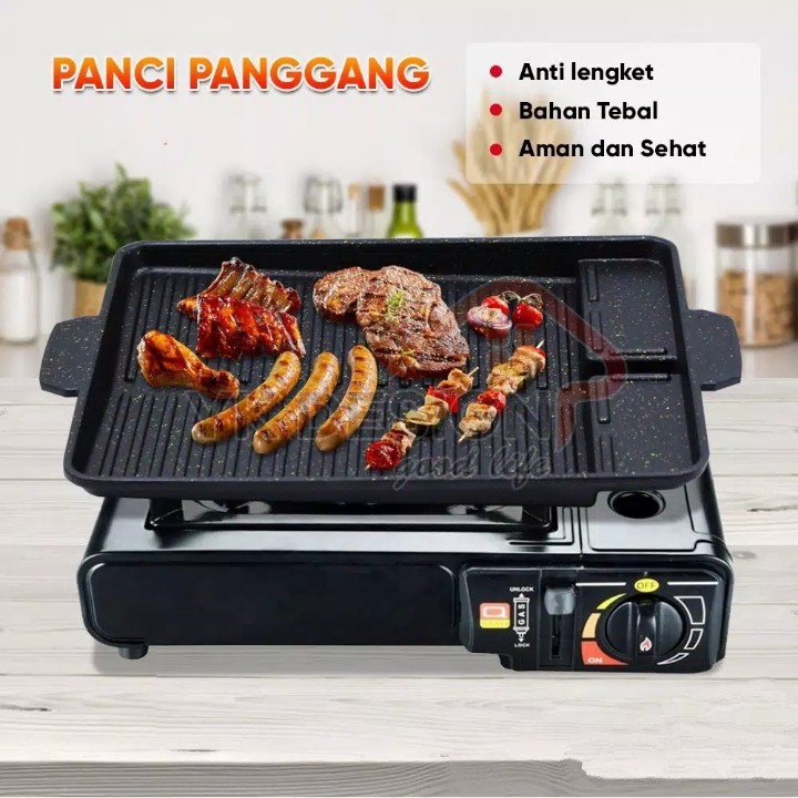 Square grill pan alat panggang Daging/alat panggang BBQ Grill pan