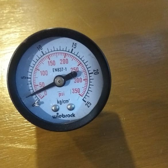 PRESSURE GAUGE 25BAR ATAU 350PSI DRAT 1/8 WIEBROCK