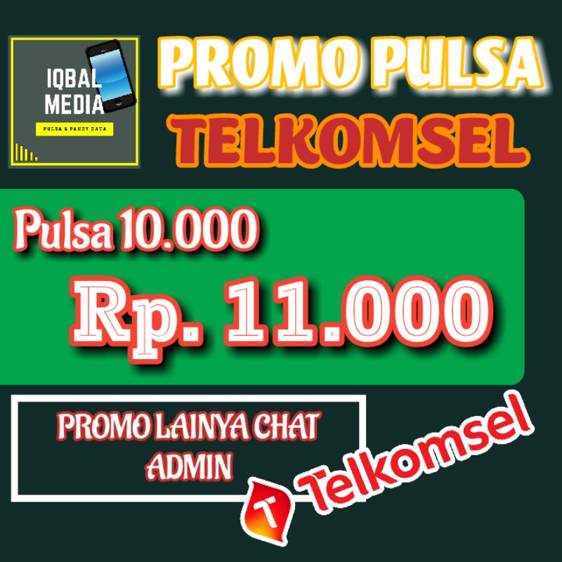 PROMO MURAH Pulsa Telkomsel isi voucher 10K Reguler Termurah TSEL010