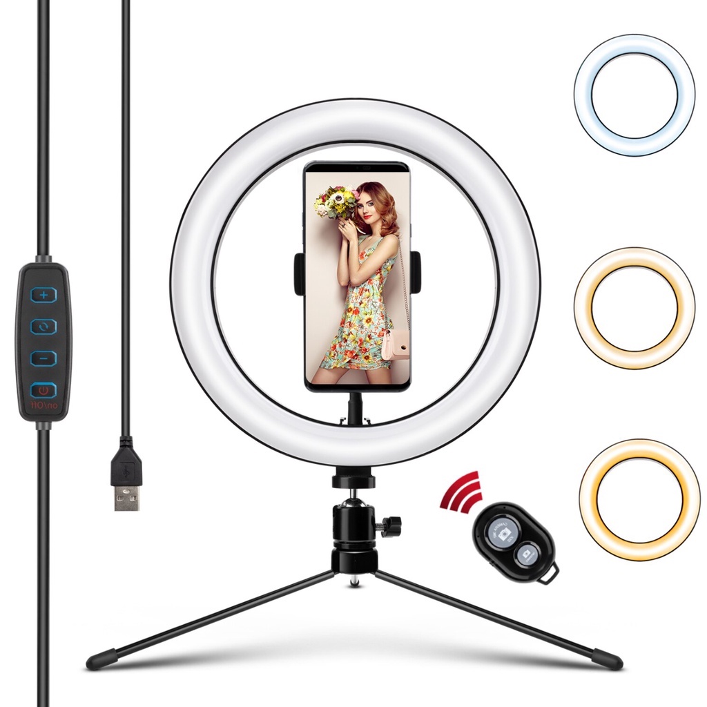 SIAP KIRIM!!! RINGLIGHT 16 26 CM / TRIPOD BESI RING LIGHT MAKE UP 16 26 CM TIKTOK LAMPU RIAS SMARTPHONE HP 26 16 CM / YBS