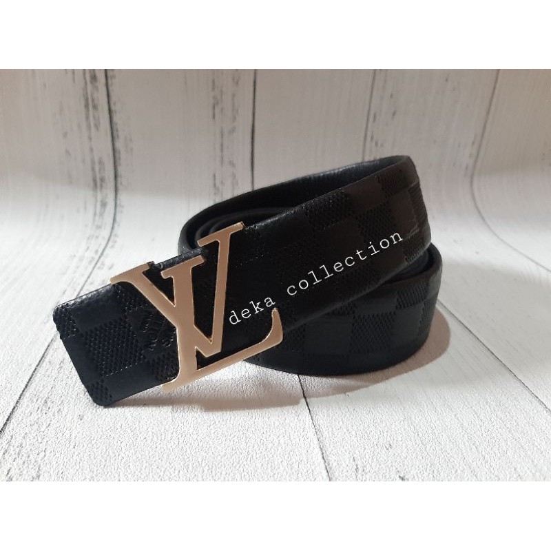 ikat pinggang pria lv sabuk belt gesper pria kulit lv