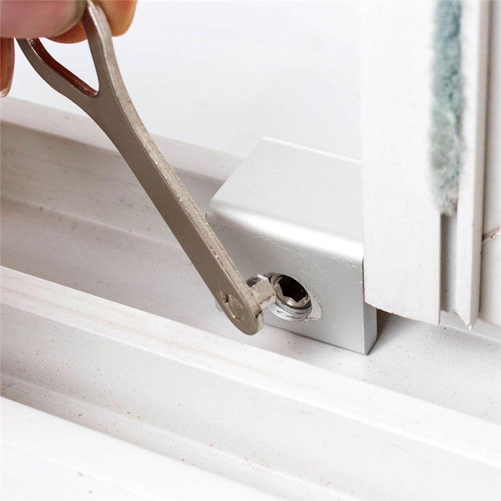 【 ELEGANT 】 Kunci Jendela Kusen Silver Anak Pengaman Stop Pintu Geser Kunci Pembatas Jendela