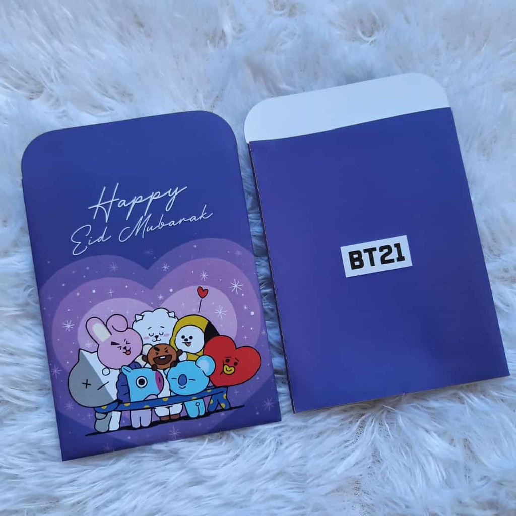 [READY STOCK]AMPLOP THR LEBARAN BT21 BTS SATUAN 1PCS