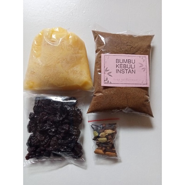 

Bumbu Nasi Kebuli komplit minyak Samin Untuk beras 2 liter bonus kismis