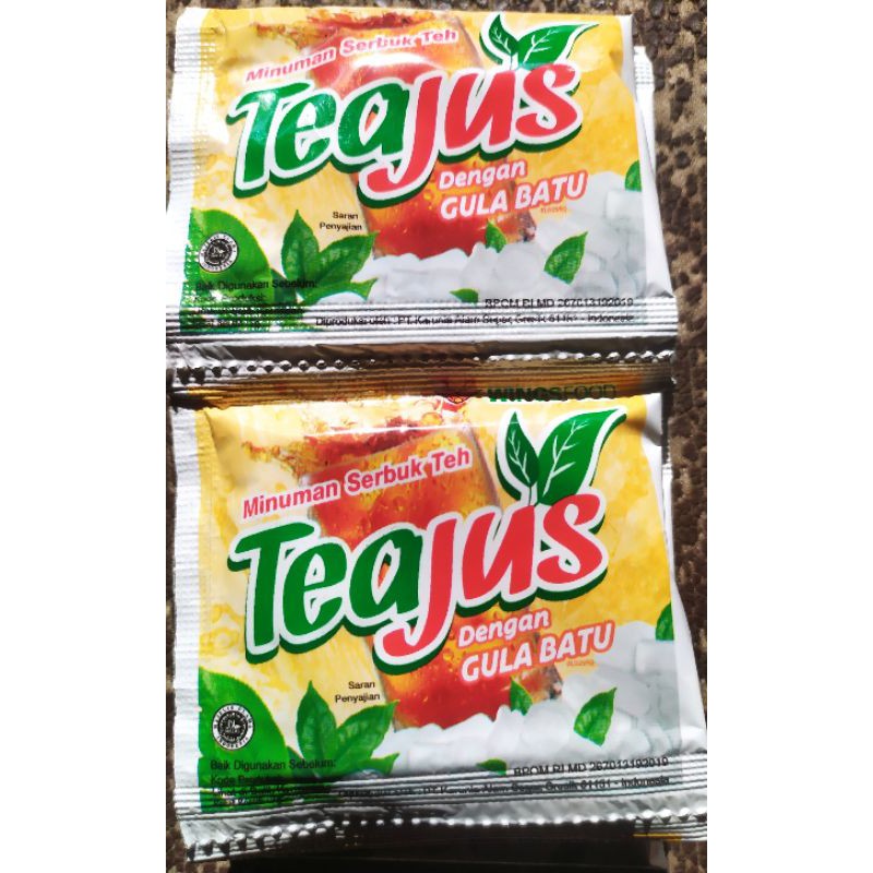 

Teajus Gula Batu 1 renceng isi 10 sachet