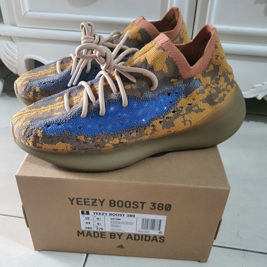 Original Adidas Yeezy Boost 380 BLUE OAT BNIB US 10 44 Sepatu Sneakers Original 100%