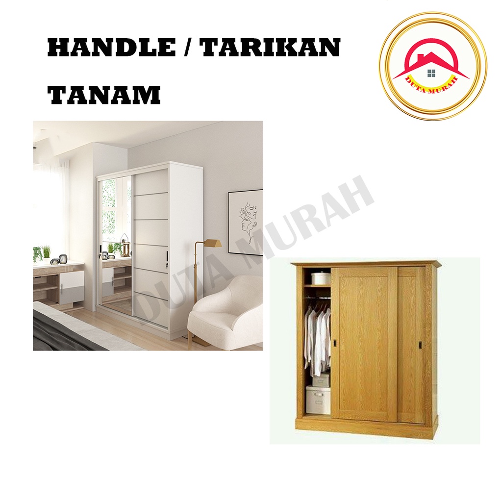 Tarikan Tanam Pintu Sliding/ Handel Tanam Pintu Sliding Kotak 64mm 96 mm 128mm Stainless