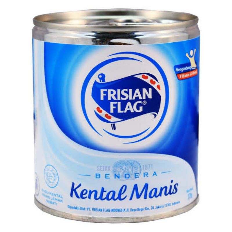 

FRISIAN FLAG KENTAL MANIS / SUSU PUTIH BENDERA KALENG 370 GR