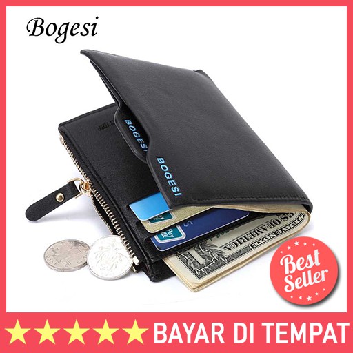 (COD) Dompet lipat Kulit Pria Keren Import Berkualitas / Dompet Murah