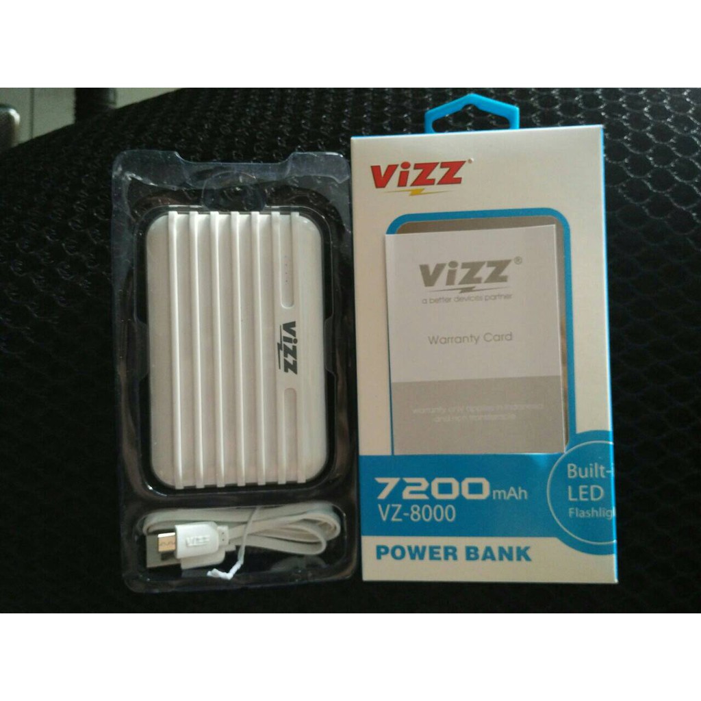 Power Bank Vizz 7200mah Original